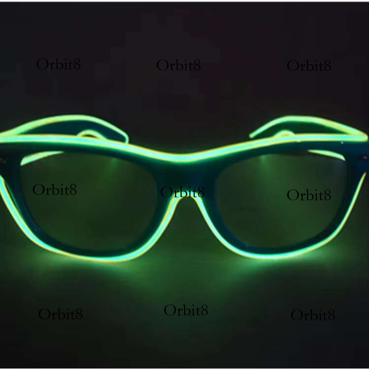 Attractive Colorful Sound Activated EL Wire Led Glowing Luminous Party Glasses for Decoration Gifts