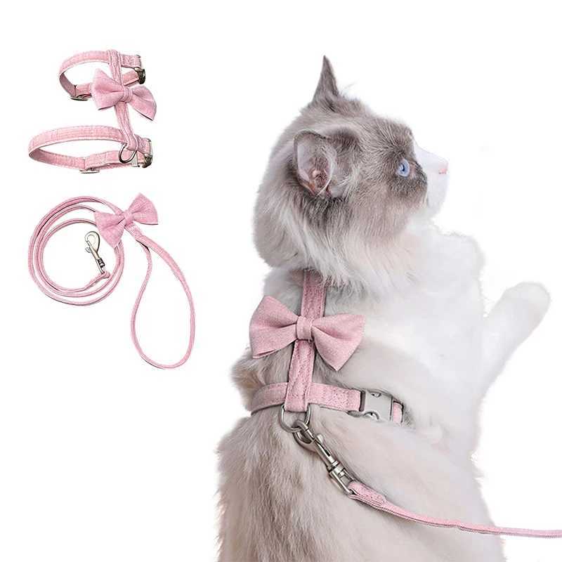 Leak proof cat harness and belt set adjustable dog harness vest dog harness dog harness dog harnessT250318
