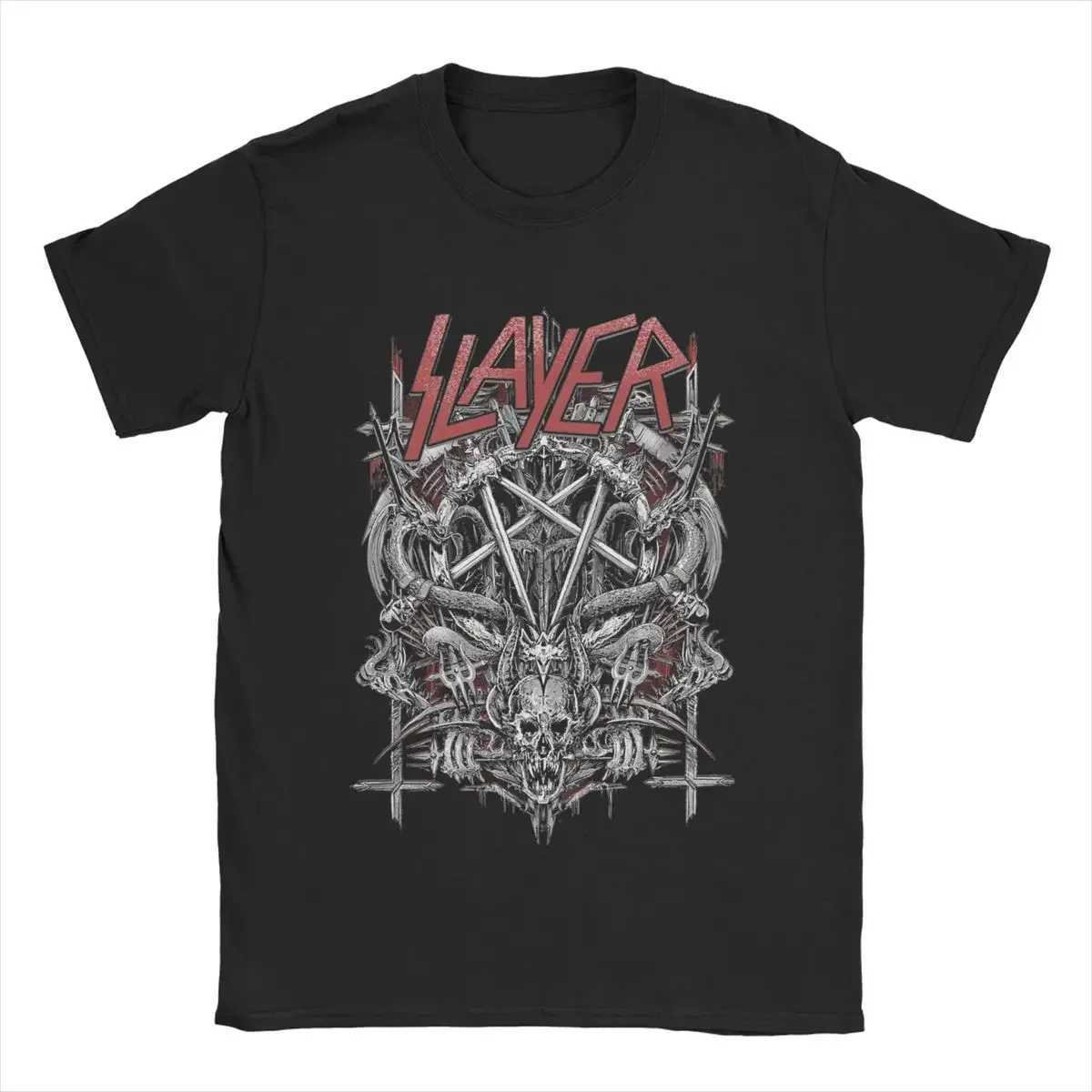Summer retro 1980s metal band killer garbage metal T-shirt mens O-neck cotton anime T-shirt short sleeved T-shirtT250318