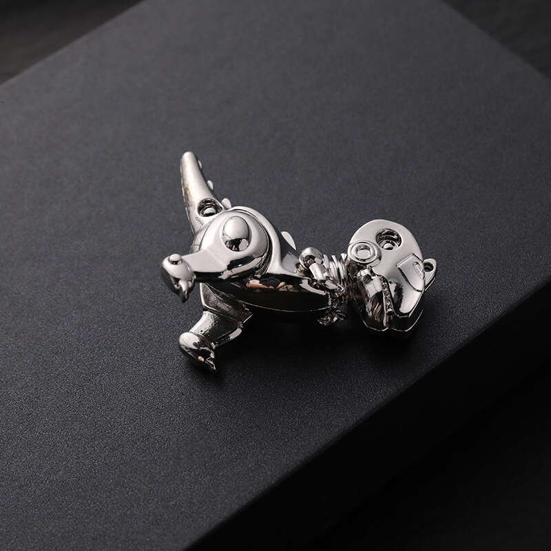 Stainless steel necklace dinosaur couple style hip-hop t-shirt accessories fashion trend men's sweater chain