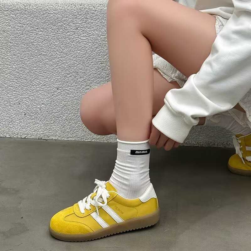 Color Candy Hot Moral Training Women 2025 Spring And Summer New Light Breathable Comfortable Small White Shoes Students All Kinds Of Casual Shoesc2502