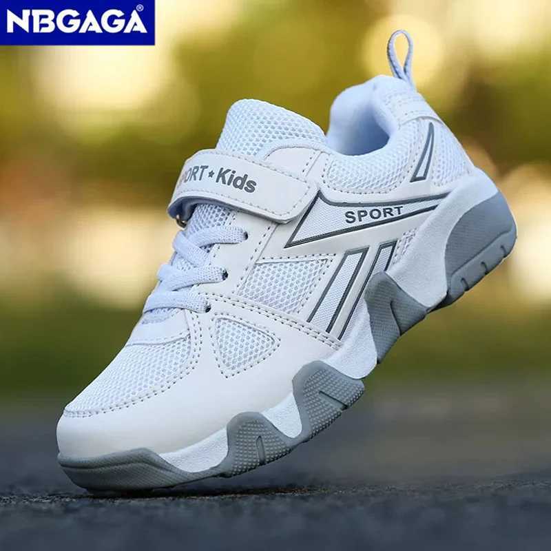 White Breathable Children Walking Shoes Summer Mesh Casual Sneaker for Kids Boys Outdoor Sport Tennis Anti-Slip W250318