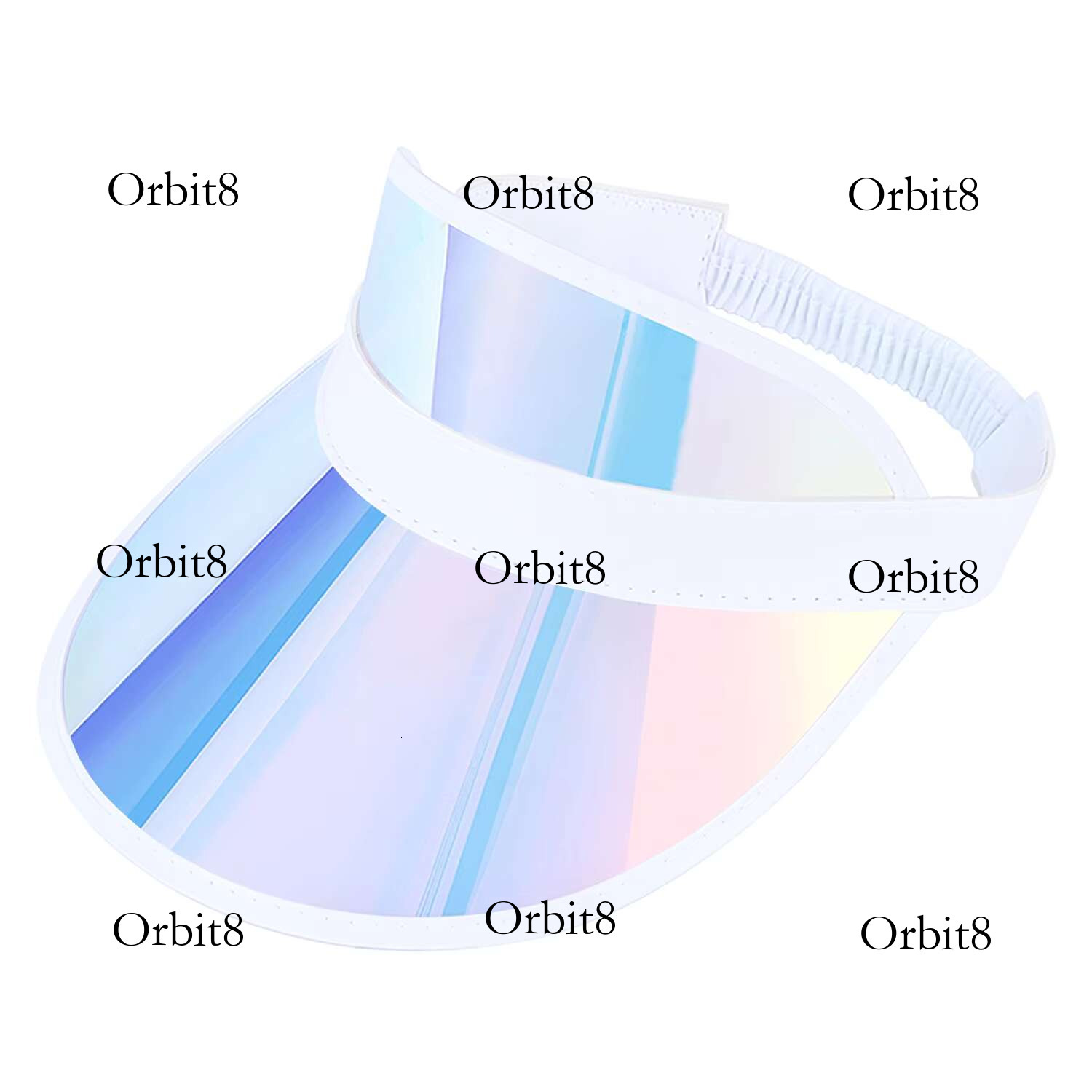 Hats Women Men Holographic Laser Pvc Sun Visor Sport Golf Outdoor Sunhat Beach Cap Adjustable
