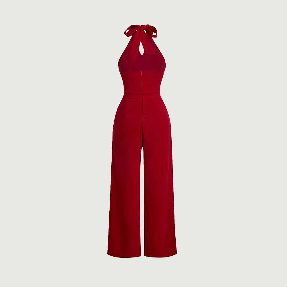 Mia Muse jumpsuit all season fashionable Korean cut flat shoulder camisole collar straight ankle casual womens jumpsuit X250318