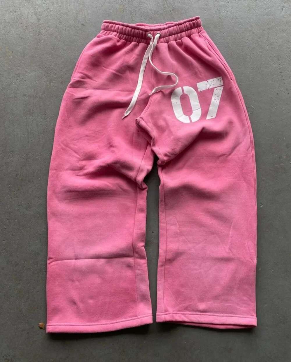 Streetwear Y2k Casual Baggy Sweatpants Drawstring Sports Pants Zipper Cardigan Fashion Digital Print Hooded Men Women Street Set