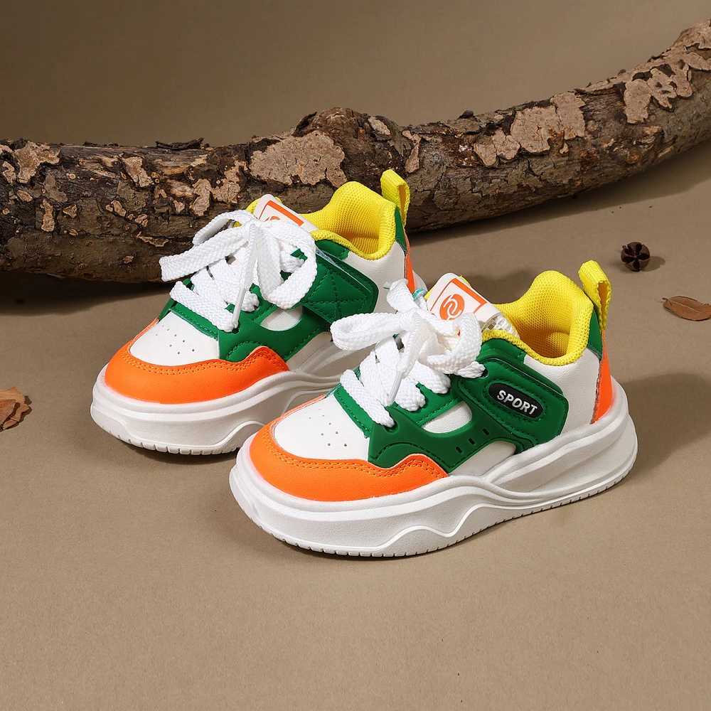 Childrens Shoes 2025 New Spring Childrens Sports Shoes Soft and Breathable Outdoor Tennis Fashion Boys Sports Shoes W250318