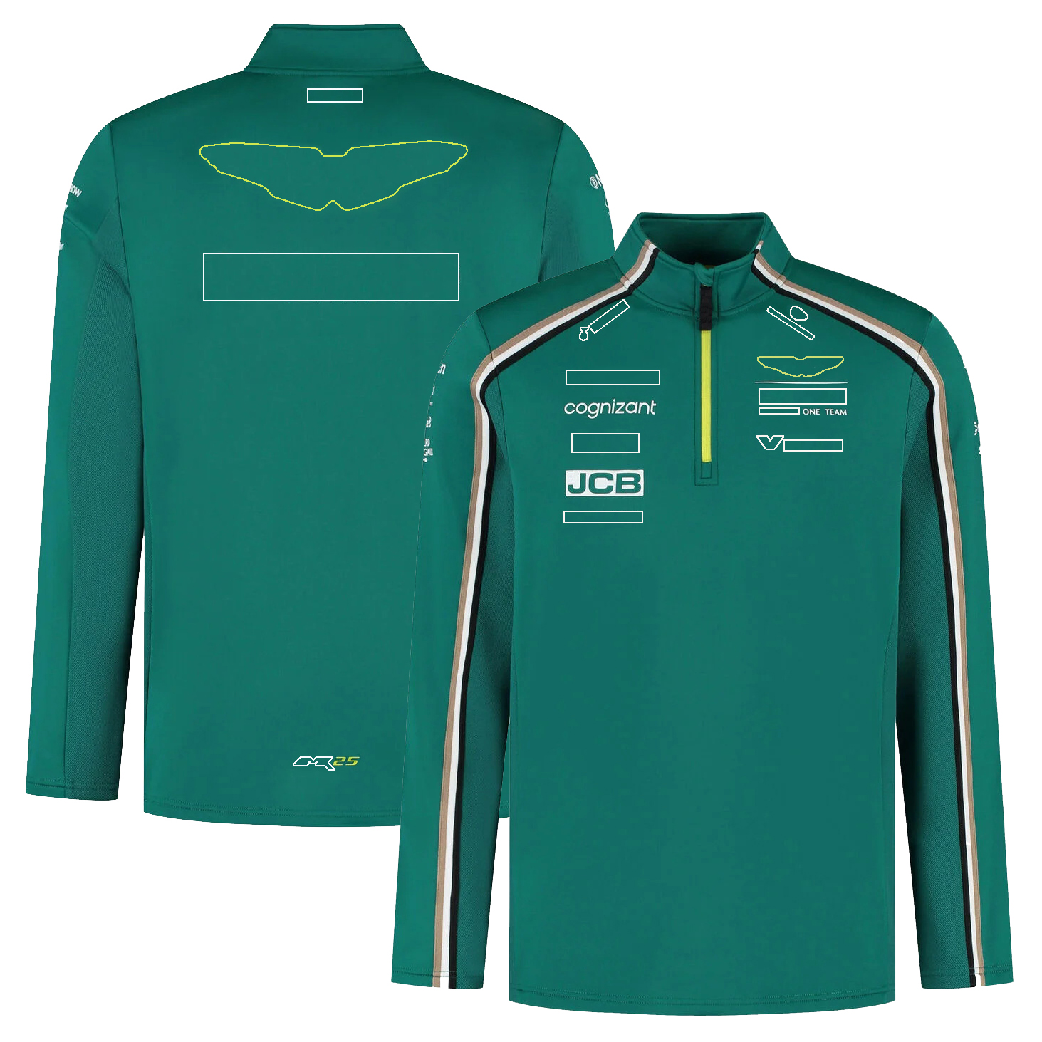 2025 F1 Driver Racing Formula 1 Team Hoodie Sweatshirt Men Women Full Zip Softshell Jacket Teamwear Green Uniform Sweat Custom free shippin