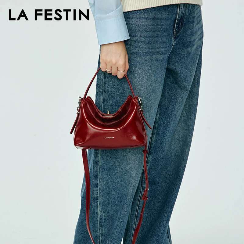 LA FESTIN Original Shoulder 2024 New Small Handbag Women's Fashion Bags Crossboby Ba g Brand Lady Leather Bag
