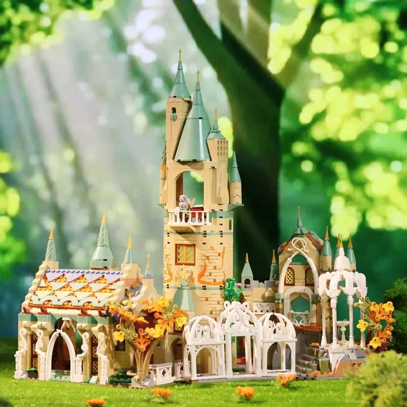 1555PCS Movie Lorded of Rings Green Shadow Castle Rivendell House Building Blocks Model Assemble Bricks Toys Gift For Adult KidXJ250318