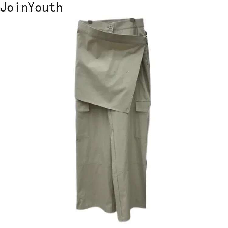 Korean Pantalon Femme High Waist Casual Irregular Y2k Wide Leg Pants For Women Straight Fashion Trousers 2025 New Bottoms 27V730