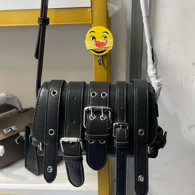 Moto & Bike Small Square Bags For Women Designer Handbags And Purses 2025 New In Vintage Belt Buckle Shoulder Crossbody