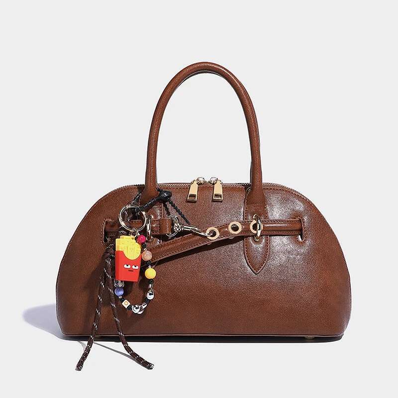 Shell Bowg Tote Bags For Women Designer Handbag And Purse 2024 New In Vintage Commuting Top Handle Shoulder Crossbody