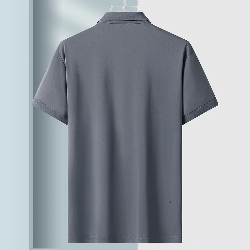 Sports Streetwear Fashion Oversized 5XL Black White MenS Polo Shirt Japan Style Summer Short Sleeves Top Tees Tshirt 250318