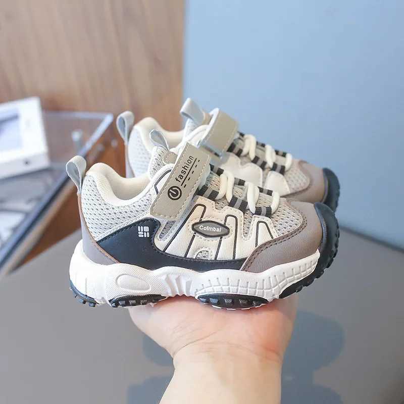 Fashionable design boys sports shoes 2024 autumn childrens outdoor hiking shoes patch work color childrens casual sports shoesXJ250318