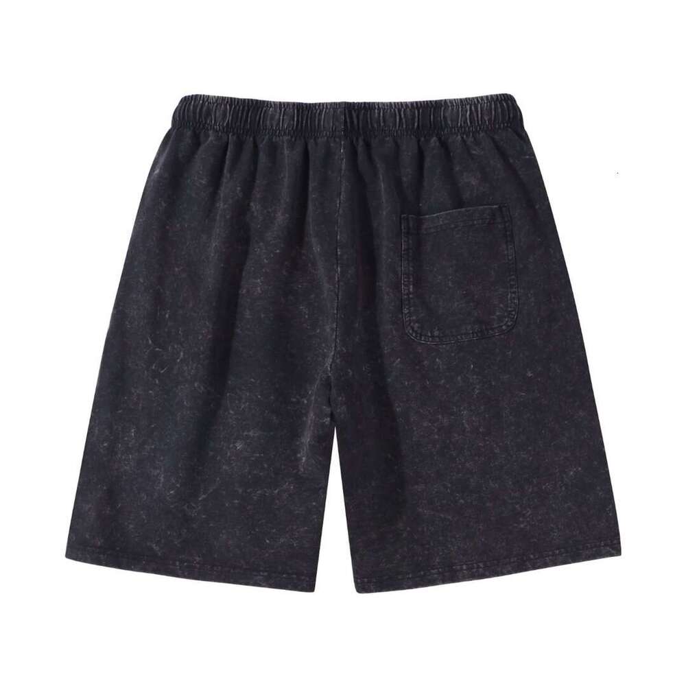 Spring and summer overseas leisure fashion washed and worn shorts, college style for men and women