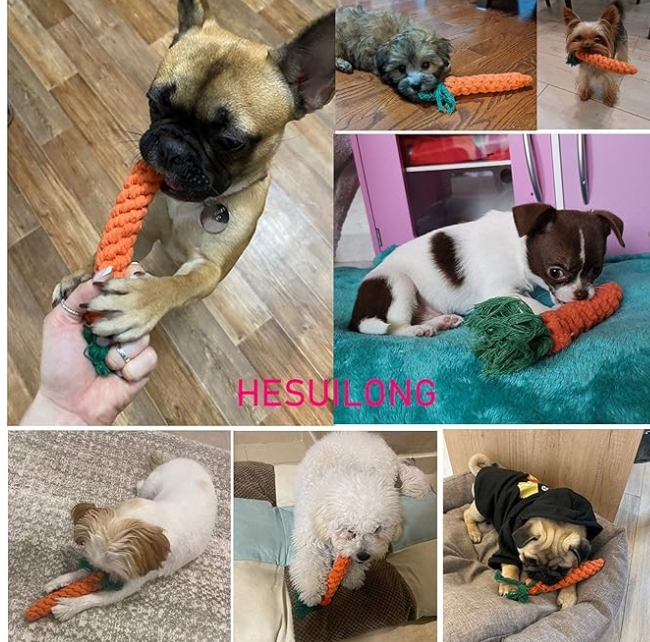 Puppy Teething,Dog Rope Toys,Cat Chew Toys,Safe Braided Rabbit Toys Healthy Gift