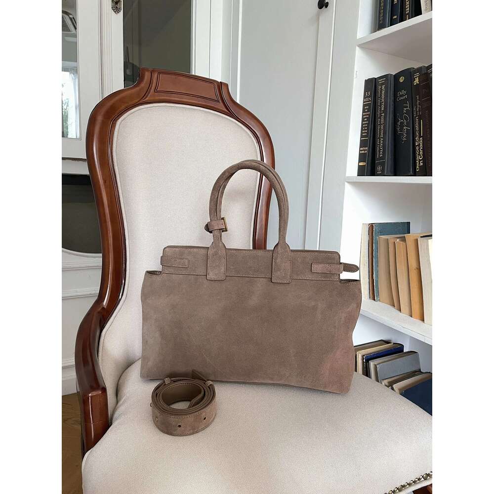 100% Natural Suede Bag Women Designer Bags Roomy Casual Tote Crossbody Fashionable Handbag And Purses New