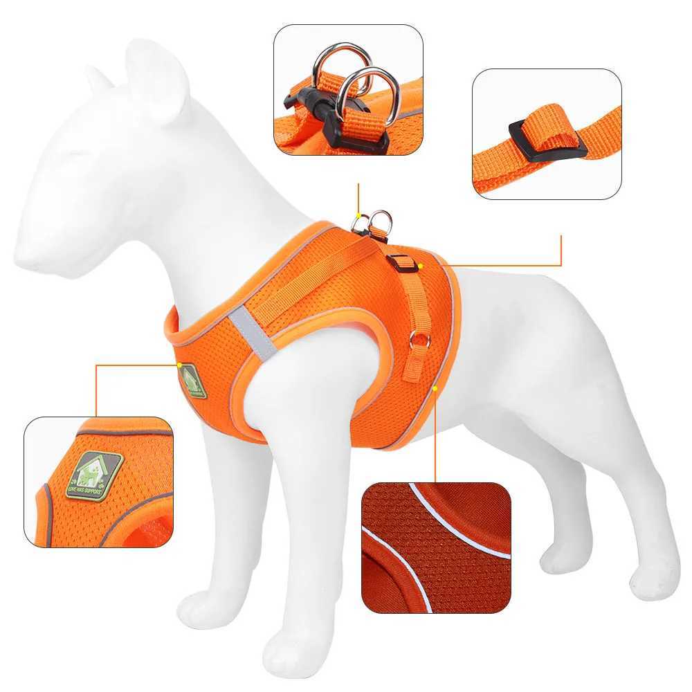 Breathable cat harness with belt anti escape cat vest harness collar for small cats and pets adjustable small dog harness leadT250318