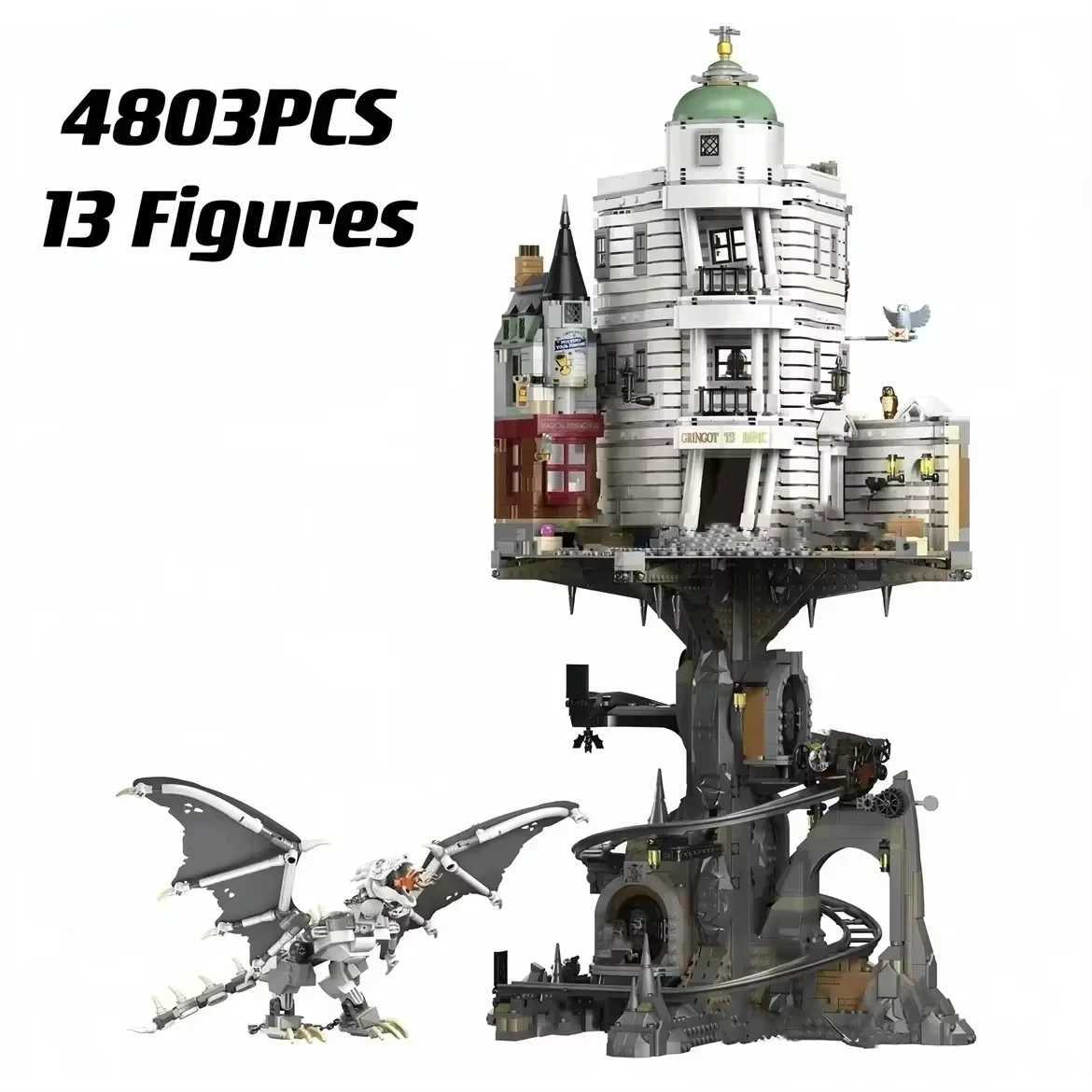 4803 classic bank street view model kits Moc model building kits building block toys childrens Christmas giftsXJ250318