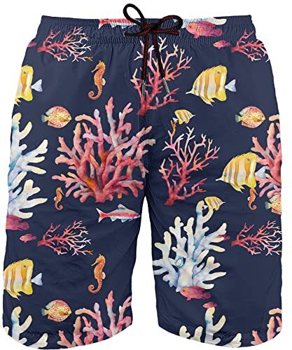 Men's Swim Trunks Bathing Shorts with 3D Print Deisgn Quick Dry Boards About Knee Fashionable printed shorts