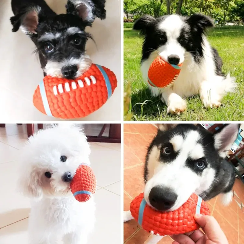 Toys For Small Large Dogs Chihuahua Golden Retriever Natural Latex Dog Balls Anti Bite Interactive Dog Chew Toy Pet Squeak