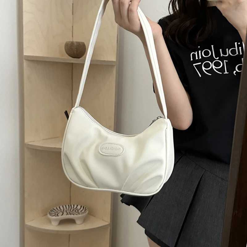 Fi Pleated Handlebags For Wen PU Cloud Bags Leisure Underarm Bag Shopping Shoder Bags Dumpling Handbag Z250318
