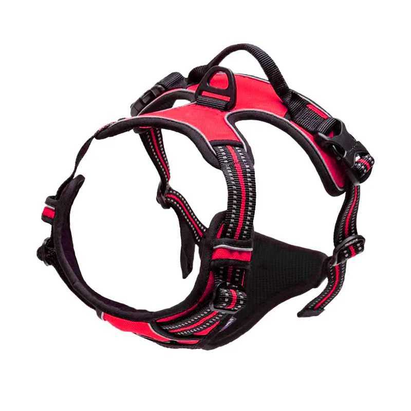 Pet dog harness reflective adjustable breathable vest chest strap suitable for small medium large dogs cats puppies collars dog accessoriesT250318