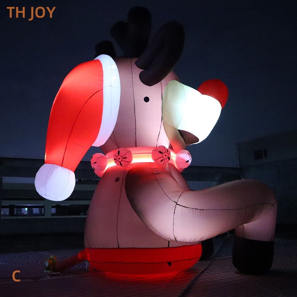 Free shipment outdoor activities 40ft 12m tall Giant Christmas Inflatable Santa Reindeer Cartoon For Decoration, custom made blow up reindeer model wi