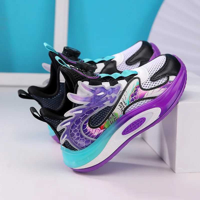 Boys basketball shoes Summer mesh breathable the Year of the Loong limited sneakers W250318