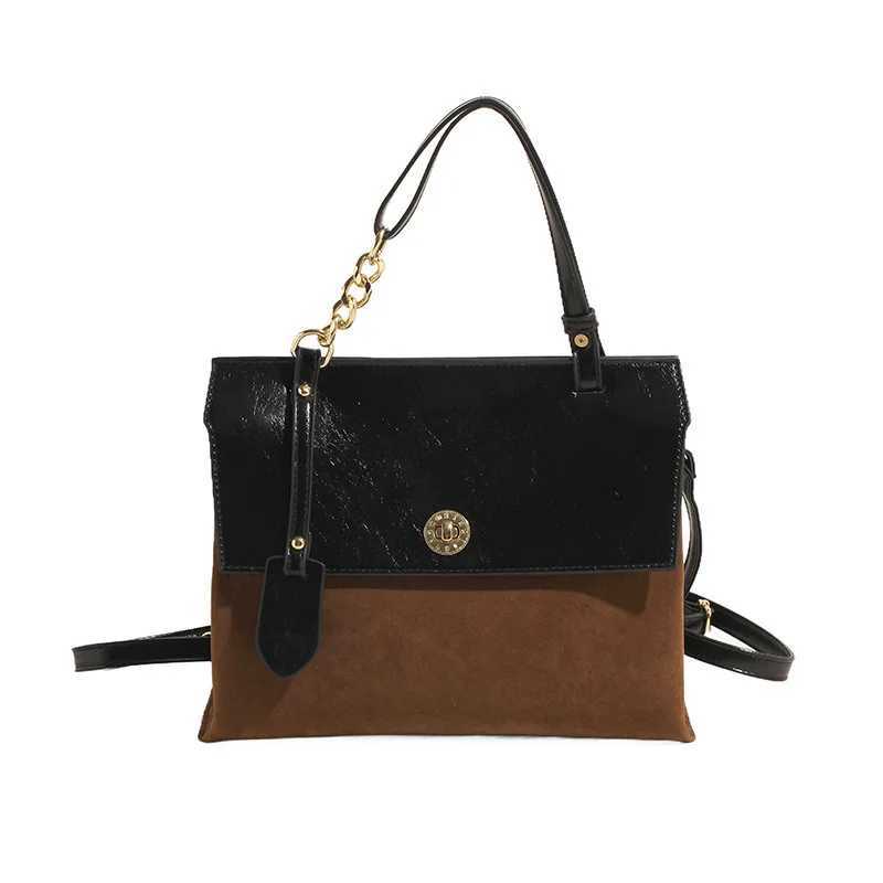 2024 New Messenger Bag Large Capaci Texture Double Shoder Small Backpack Cmuter Handbag Z250318