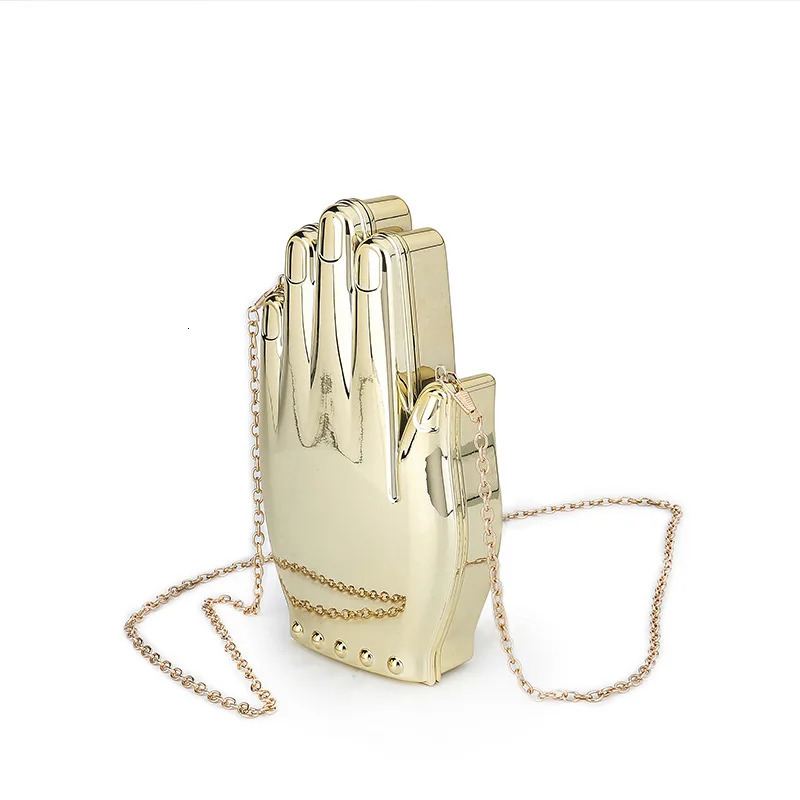 Lovely Palm Shaped Acrylic Fashion Dinner Bag Womens Chain Oblique Crossbody Cute Evening Bag 250318