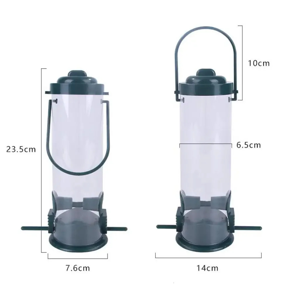 Pet bird feeder outdoor hanging wild food container with simple handle hummingbird 250318