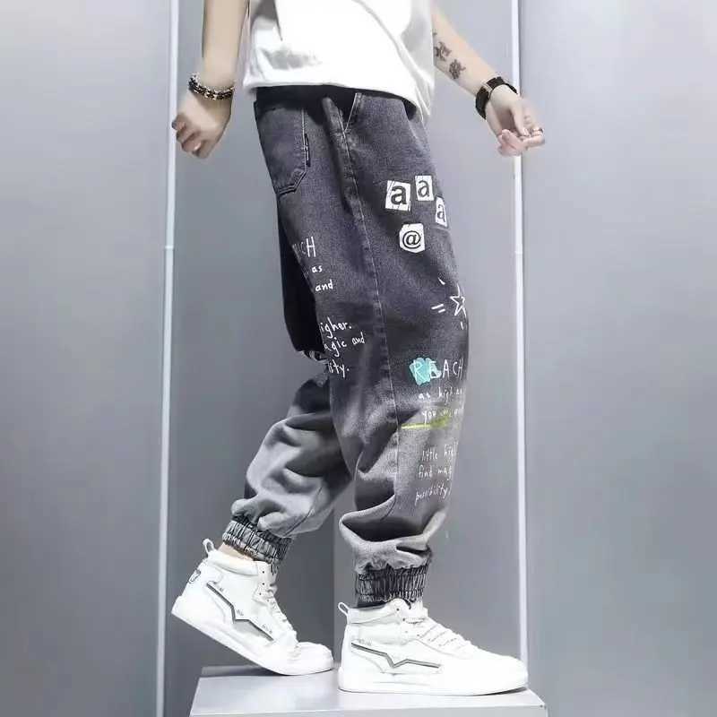 Mens and Womens Harem Jogging Pants with Ribbons Casual Classic Street Clothing Multi-fit Cargo Pants W250318