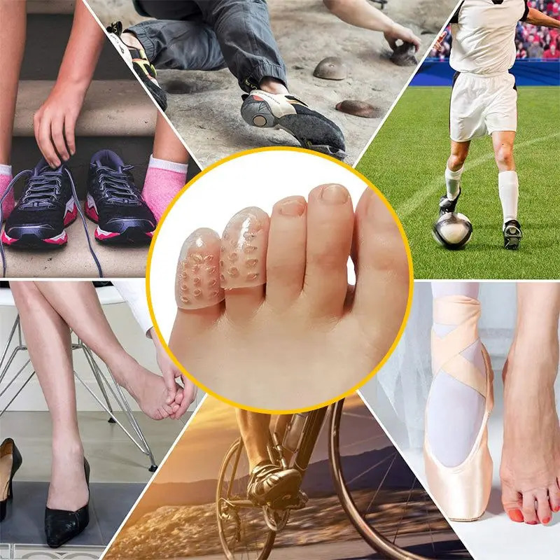 Silicone Toe Protector Soft Breathable Tube Corns Blisters Gel Little Separators Foot Care Tool 250318