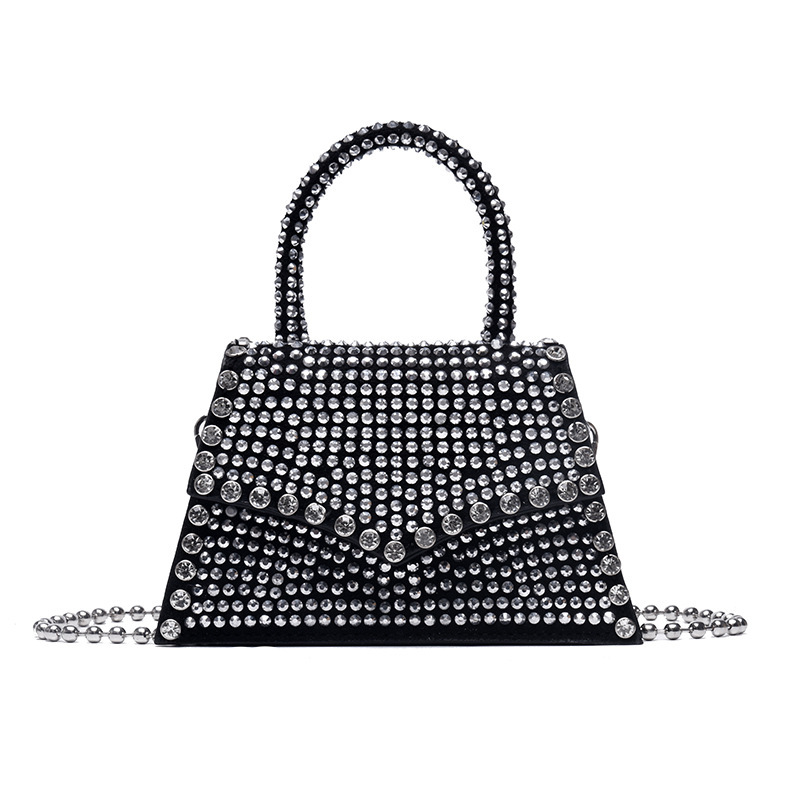 2025 Fashion Designer s New Handbag Shiny Diamond Women s Shiny Mini Chain Small Square Bag High Quality Luxury Party Handbag Casual Crossbody Bag