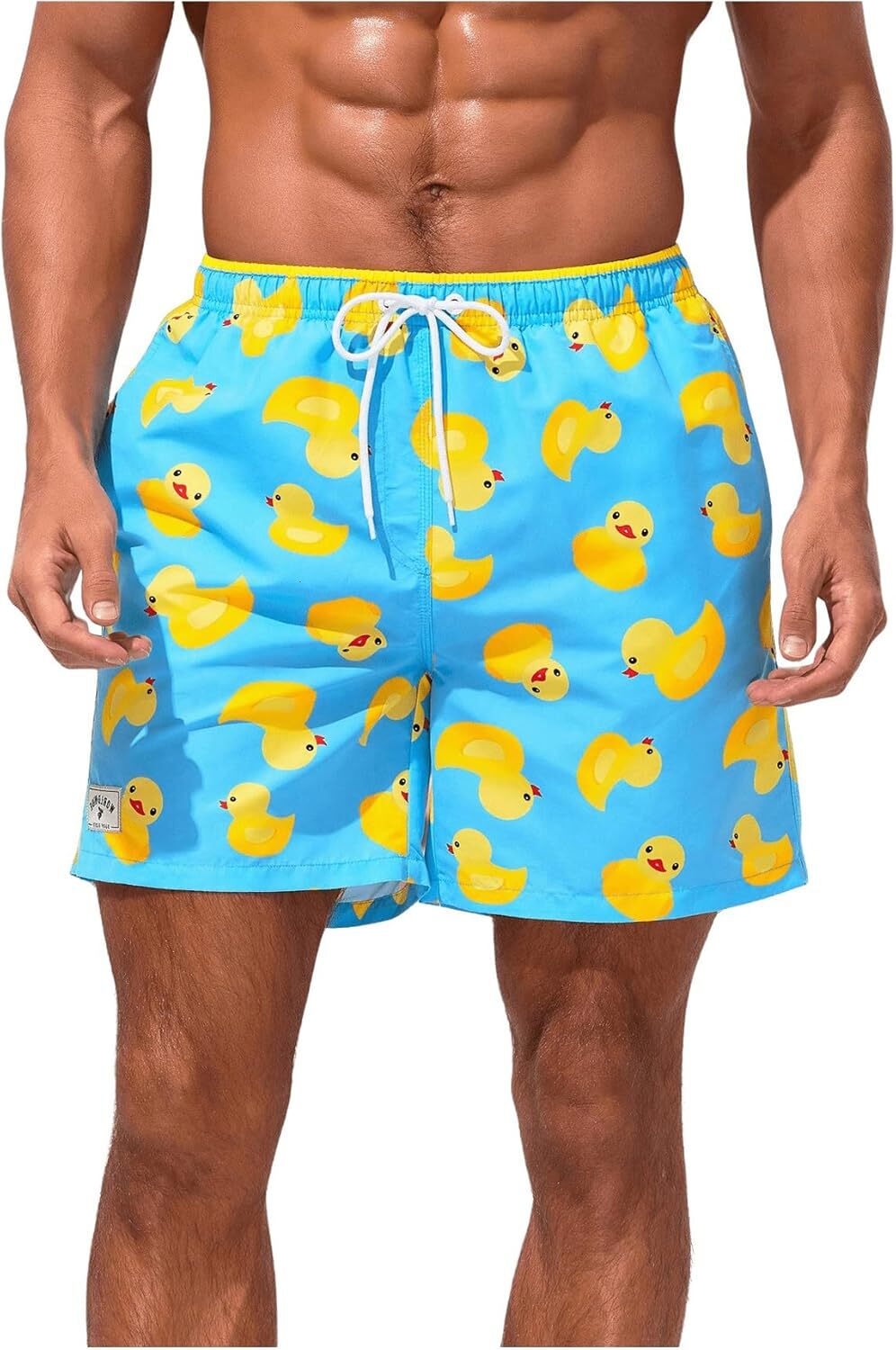 Men's Swim Trunk Cartoon Print Beach Quick Dry Board Shorts Fashionable animal prints