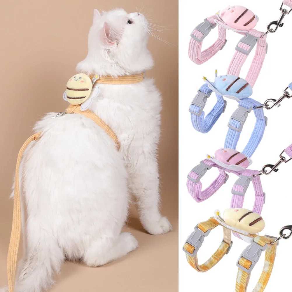 Cat Products Pet Traction New Cute Pattern Comfortable Dog Collar Adjustable Long Strip Pet Safety BeltT250318