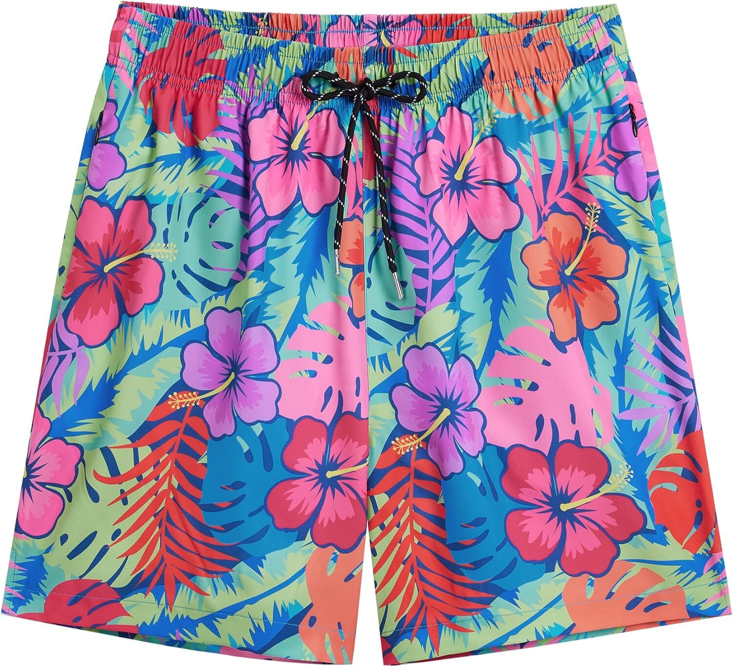 Mens Swim Trunks Quick Dry Board Shorts with Pockets Bathing Suit Beach Shorts cool Fashion print cool