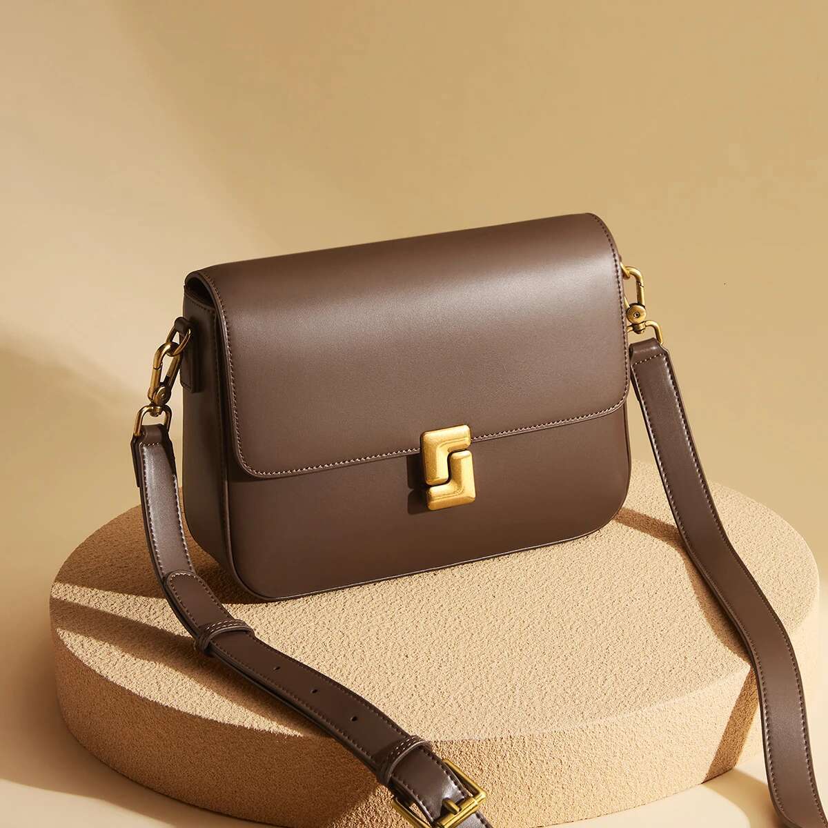 FOXER Women's Leather Classic Fashion Shoulder Bag Lady Crossbody Handbag Chrismas Gift For Lover