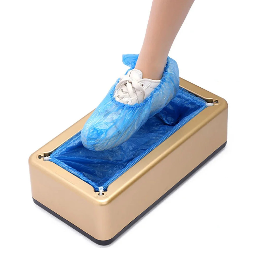 Automatic Shoe Cover Machine Waterproof Disposable Shoes Overshoes Dispenser Portable HandFree for Home Office 250318