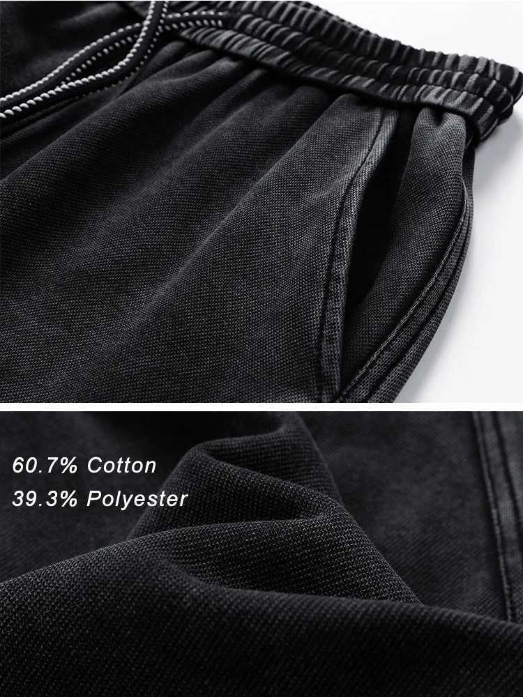 Spring and autumn mens sports pants pure cotton wide leg straight track pants large size 8XL 7XL 6XL extremely casual loose Trouser W250318