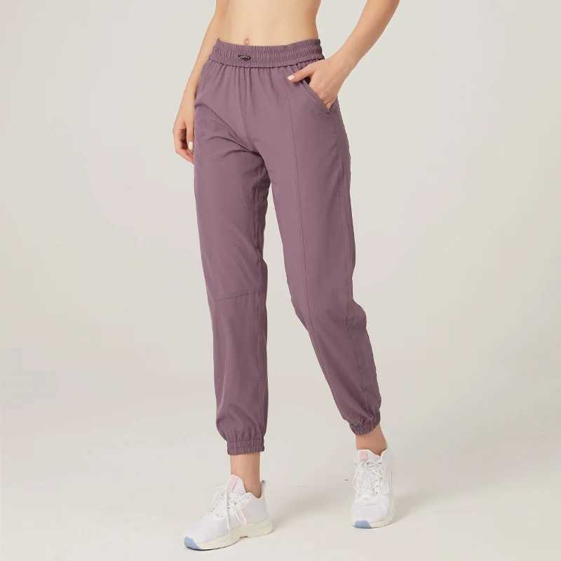 2024 New Sports Fitness Pants Women Elastic Band Waist Quick Dry Loose Running Yoga Pants Female Streetwear Pants Femme W250318
