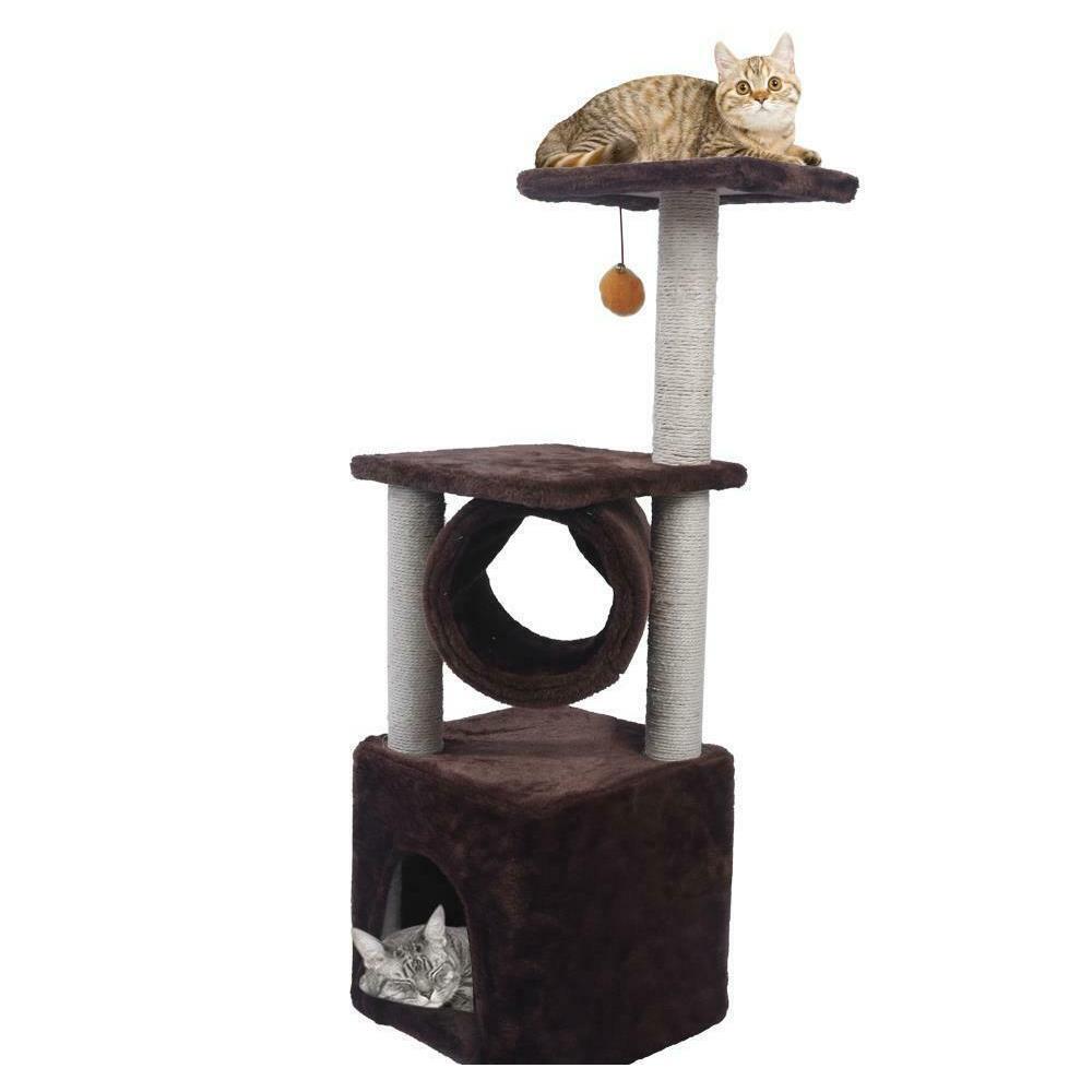 Black Friday 36" Cat Tree Bed Furniture Scratch Cat Tower