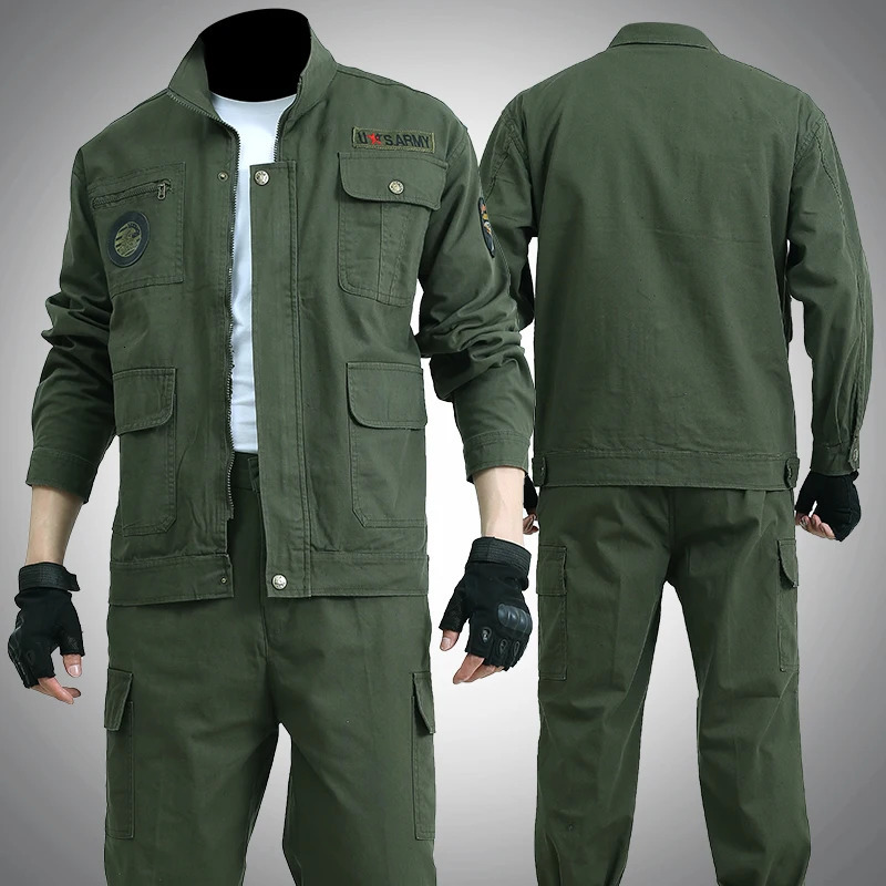 Year Summer Cotton Work Clothes Outdoor Wear resistant Welding Thickened Labor Insurance Clothing 250318