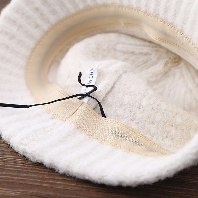 Bucket children's autumn and winter new thick warm fisherman Korean version trendy round show face small basin hat