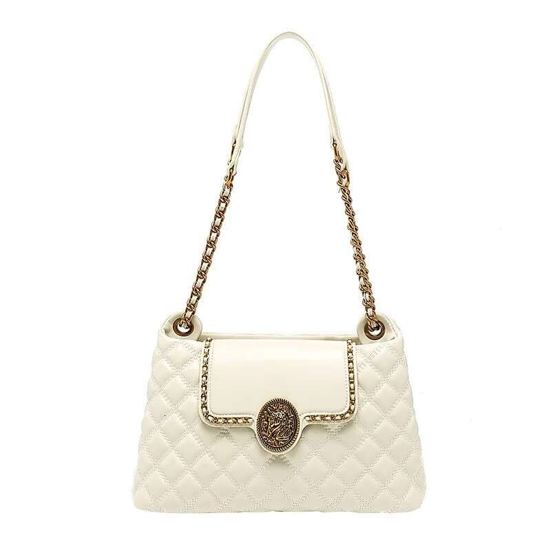 Brand Genuine Leather Chain For Women In 2024, New Designer With A Sense Of , Large Capacity Underarm Shoulder Bag