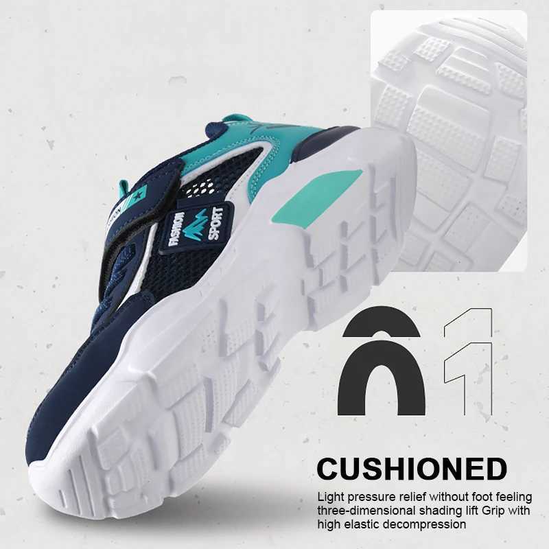 Single net childrens shoes boys sports shoes summer breathable and non slip surface girls casual tennis and running outdoor shoesXJ250318