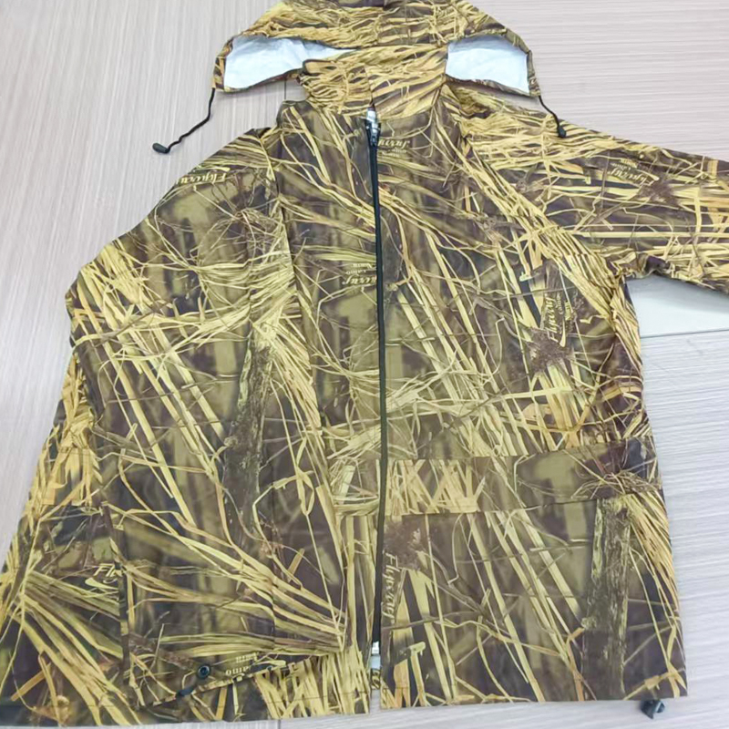 Full Coverage Adult Waterproof Ensemble with Visible PVC Reflections - Coat and Trousers Set RS006