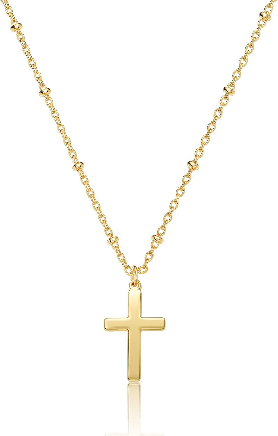 New Y-shaped necklace, women's zircon side cross collarbone chain, simple and versatile accessory