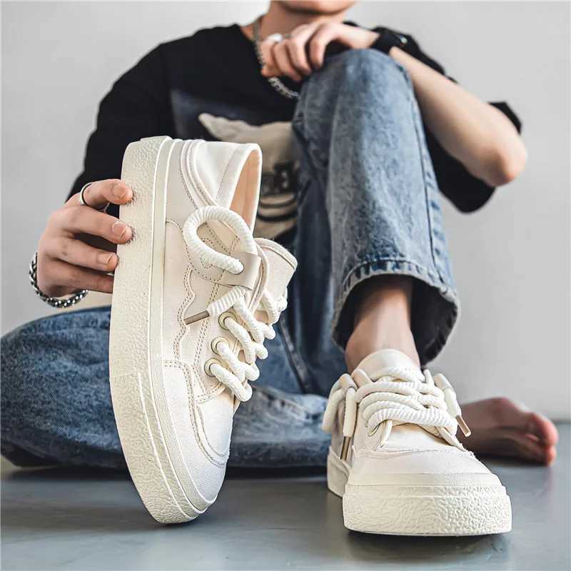 Mens Canvas Shoes 2024 New Man Vcani Shoes Black Casual Sneakers Women Walking Lazy Shoes Mens Tennis Y250318